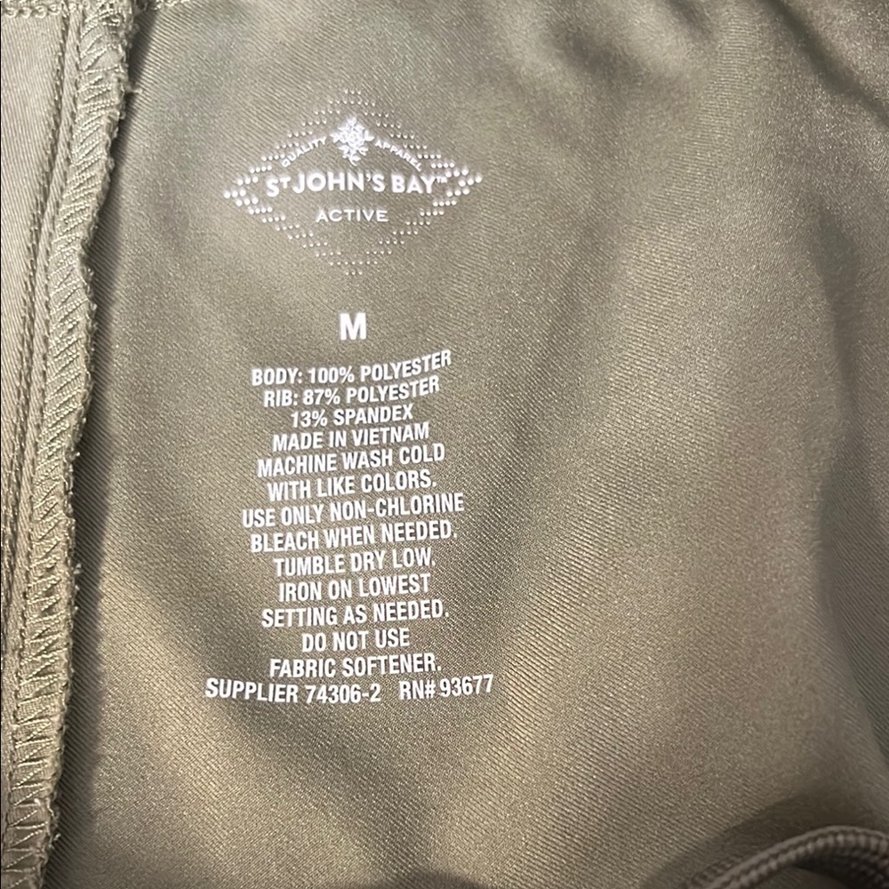 St. John’s Bay Olive Green Drawstring Joggers—size M - Picture 6 of 6